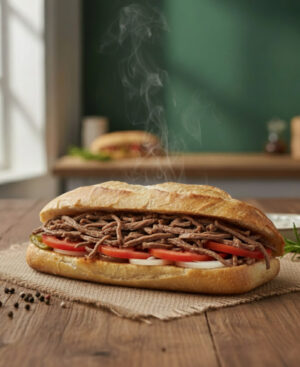 Taş Kavurma Baget Ekmek İle